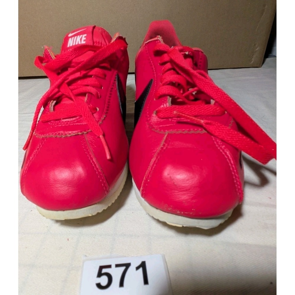 RARE🔥 Sz 9.5 - Nike Classic Cortez Premium Leather Red Orbit Sneaker 807480-601